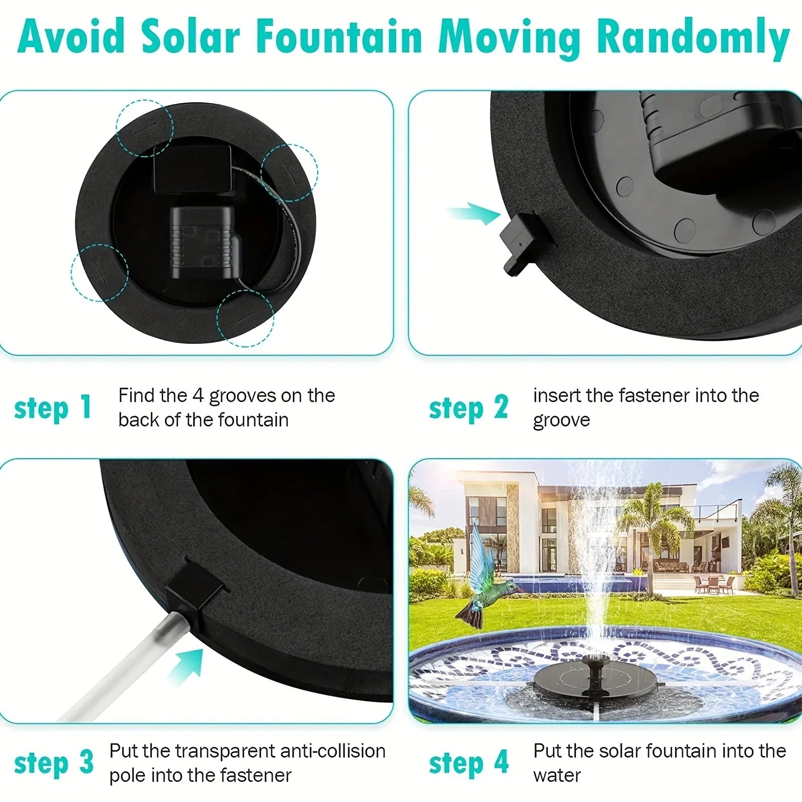 Solar Bird Bath Fountain