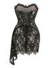 Elegant Mini Dress with Lace Corset