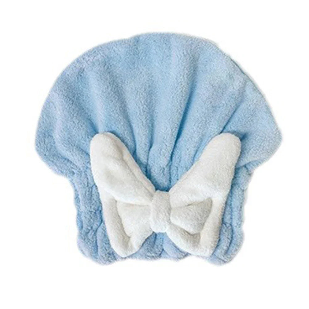 QuickDry Microfiber Hair Towel Cap