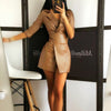 Elegant leather romper with belt