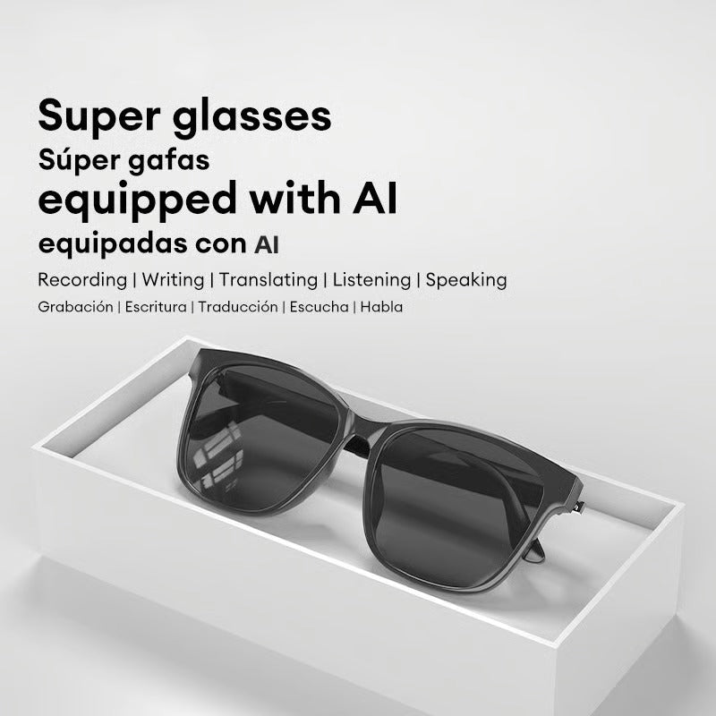 Smart Translation Glasses | AI Real-Time Voice Translator | Bluetooth 5.4 with Open-Ear Speakers