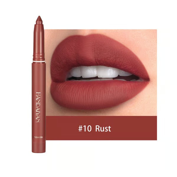 Matte Lip Pencil | Long-Lasting 2-in-1 Liner & Lipstick | Smudge-Proof, Hydrating & Cruelty-Free