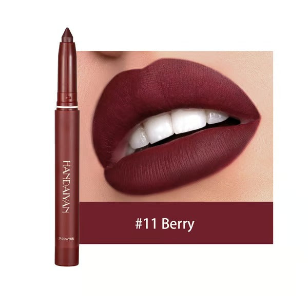 Matte Lip Pencil | Long-Lasting 2-in-1 Liner & Lipstick | Smudge-Proof, Hydrating & Cruelty-Free