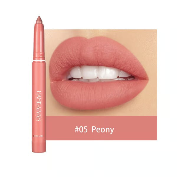 Matte Lip Pencil | SilkPout™ 2-in-1 Lipstick & Liner | Long-Lasting, Smudge-Proof | 6–8h Wear