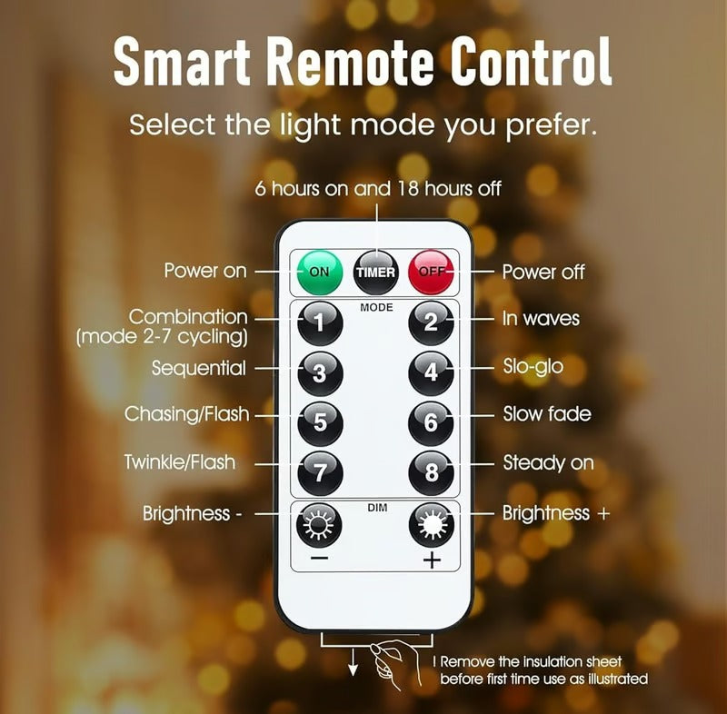 LED Christmas String Lights | Warm White Glow | IP65 Waterproof | Flexible Copper Wire | USB Powered | Indoor/Outdoor