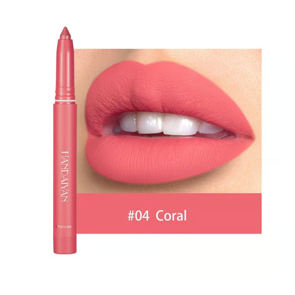Matte Lip Pencil | Long-Lasting 2-in-1 Liner & Lipstick | Smudge-Proof, Hydrating & Cruelty-Free