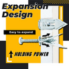 Drywall Anchor Screws | No-Drill Expansion Lock | Heavy-Duty Steel | Holds up to 66 lbs