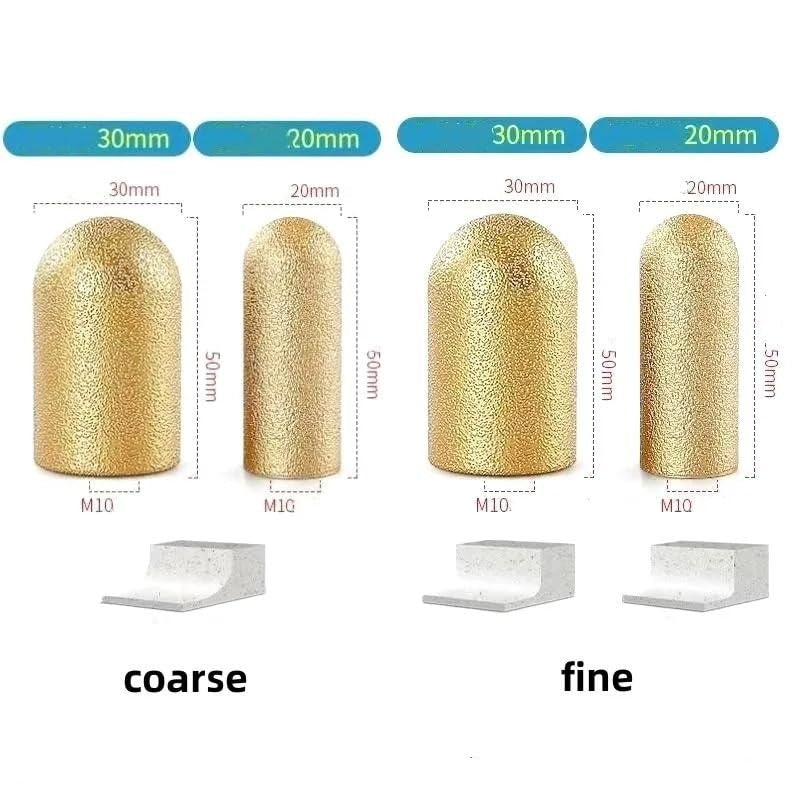 Diamond Grinding Disc Set | Marble, Quartz & Granite | Brazed Curve Shaping | 100mm