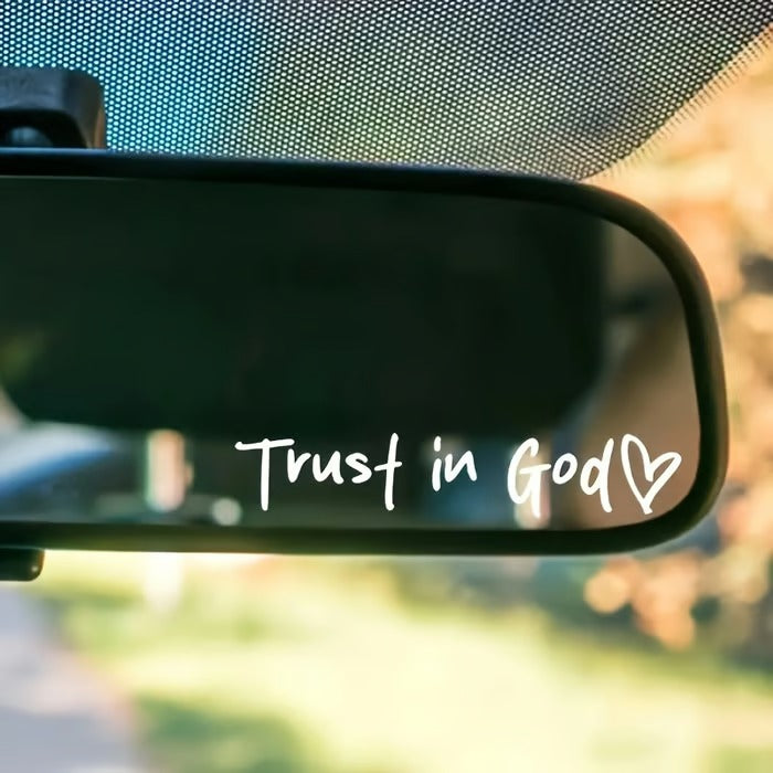 Faith Car Sticker | Waterproof Vinyl | Inspirational Christian Quote Decal