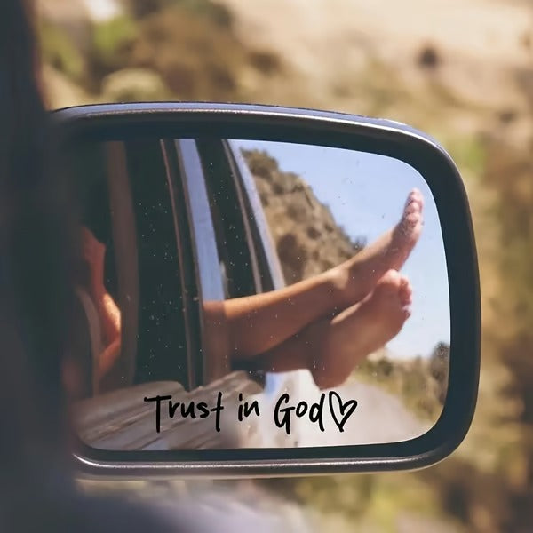 Faith Car Sticker | Waterproof Vinyl | Inspirational Christian Quote Decal