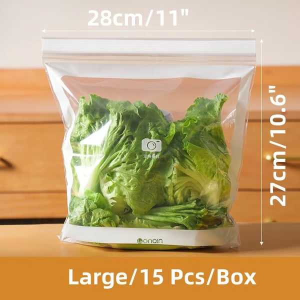 Reusable Food Storage Bags | Airtight Double Seal | Freezer-Safe | Eco-Friendly PE