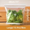 Reusable Food Storage Bags | Airtight Double Seal | Freezer-Safe | Eco-Friendly PE
