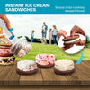 Ice Cream Sandwich Scoop | ½-Cup Serving Size | One-Handed Non-Stick Design | Dishwasher Safe