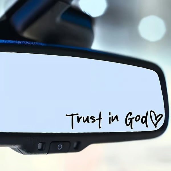 Faith Car Sticker | Waterproof Vinyl | Inspirational Christian Quote Decal