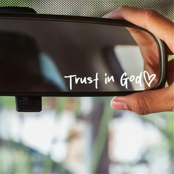 Faith Car Sticker | Waterproof Vinyl | Inspirational Christian Quote Decal