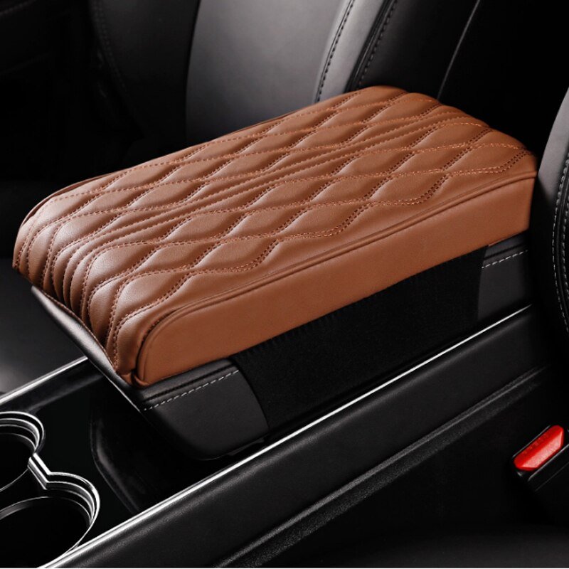 Leather Car Armrest Box Pad