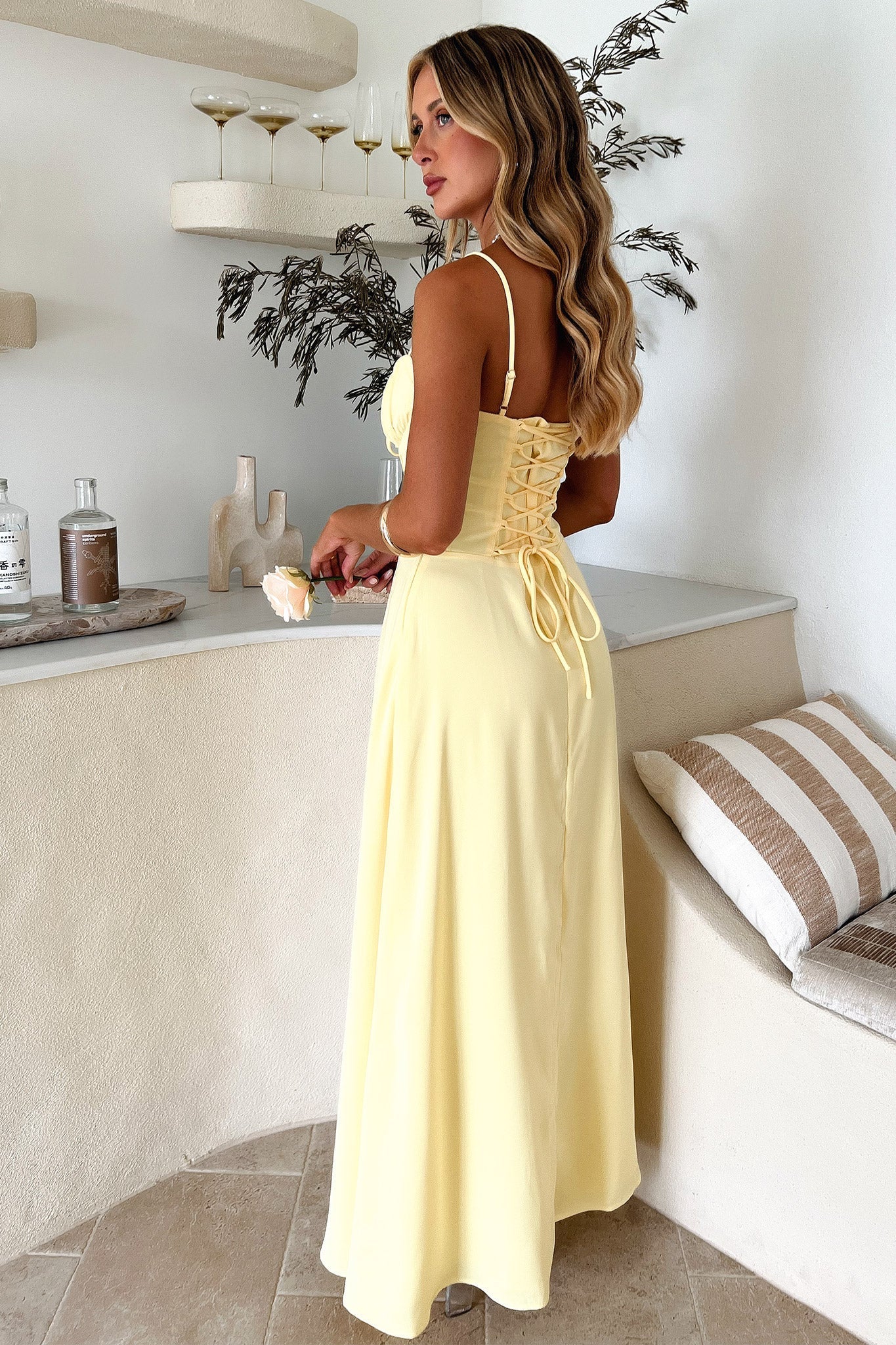 Melisande – Elegant Maxi Dress with Spaghetti Straps for Women