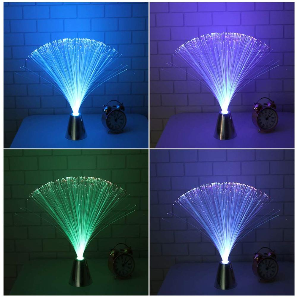 Multicolor LED Fiber Optic Lamp