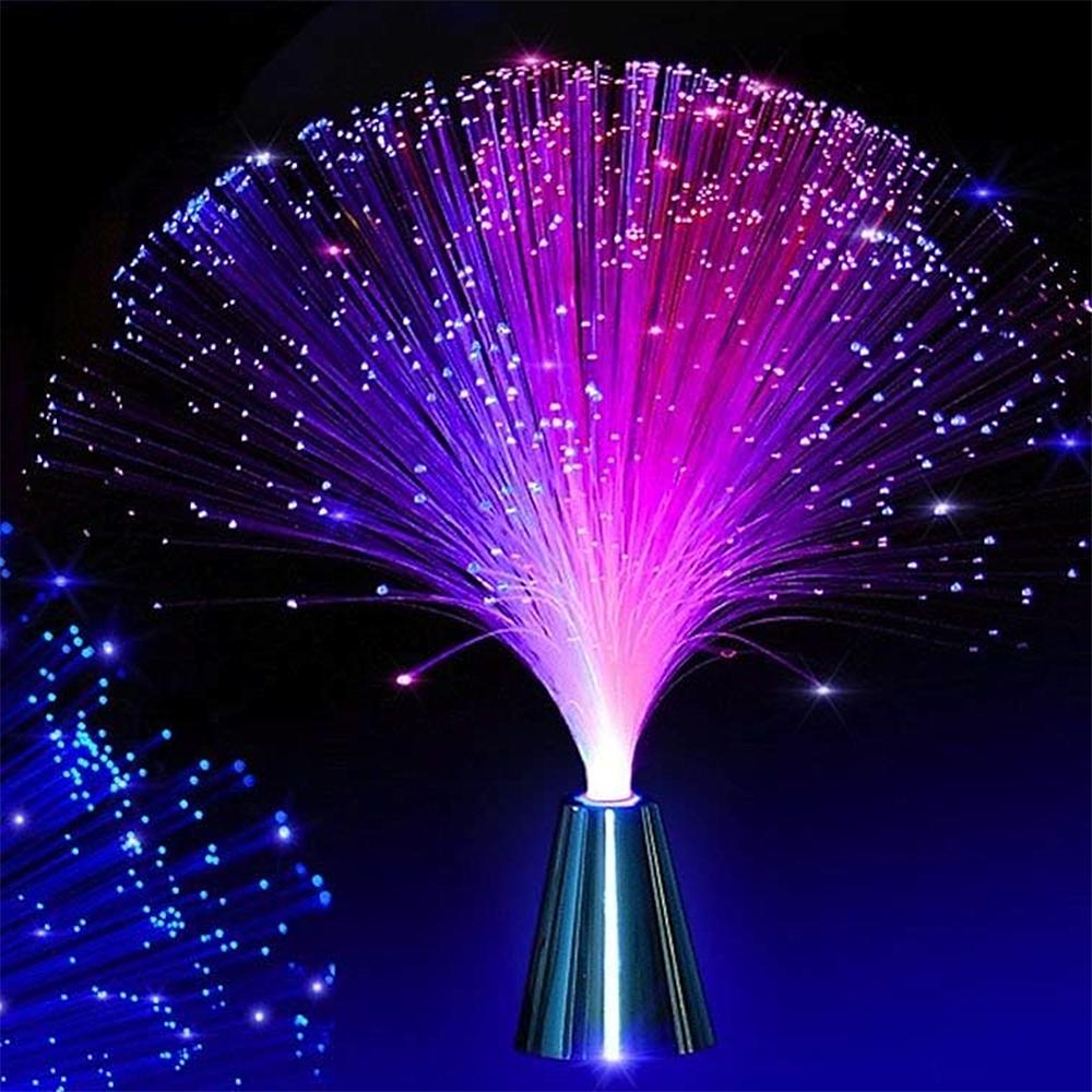 Multicolor LED Fiber Optic Lamp