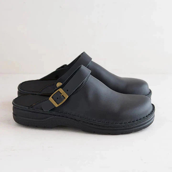 Women’s Orthopedic Mules | Cushioned Insole | PU Leather Slip-On Shoes