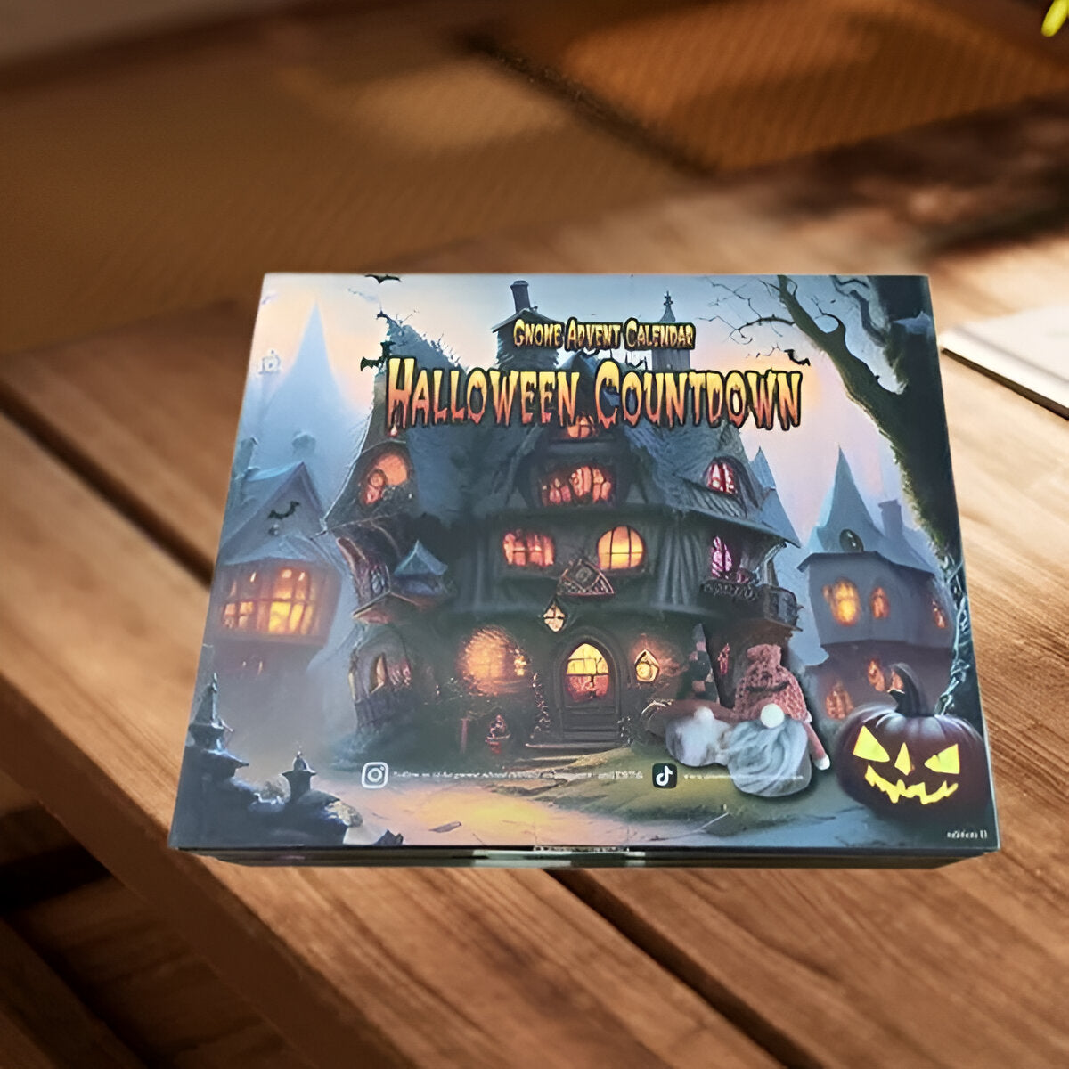 Halloween Advent Calendar | 31-Day Countdown Box | Handcrafted Gnome Surprises | Collectible Holiday Gift