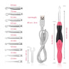 Rechargeable Light-Up Crochet Hooks Set