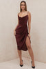 Sofia – Satin Balconette Corset Maxi Dress
