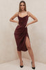 Sofia – Satin Balconette Corset Maxi Dress