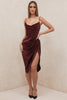 Sofia – Satin Balconette Corset Maxi Dress
