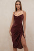 Sofia – Satin Balconette Corset Maxi Dress