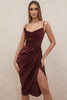 Sofia – Satin Balconette Corset Maxi Dress