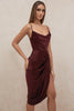 Sofia – Satin Balconette Corset Maxi Dress