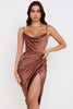 Sofia – Satin Balconette Corset Maxi Dress