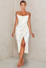 Sofia – Satin Balconette Corset Maxi Dress
