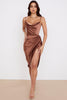 Sofia – Satin Balconette Corset Maxi Dress