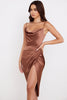 Sofia – Satin Balconette Corset Maxi Dress