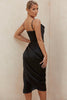 Sofia – Satin Balconette Corset Maxi Dress