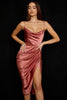 Sofia – Satin Balconette Corset Maxi Dress