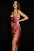 Sofia – Satin Balconette Corset Maxi Dress