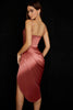 Sofia – Satin Balconette Corset Maxi Dress