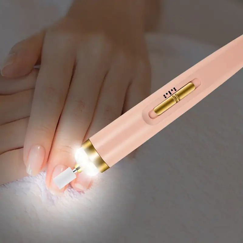 Electric Nail Drill & Manicure Kit | Rechargeable with LED Light | Nail Art Tools Set