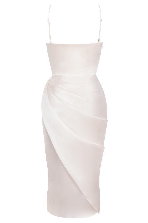 Sofia – Satin Balconette Corset Maxi Dress