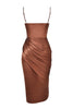 Sofia – Satin Balconette Corset Maxi Dress