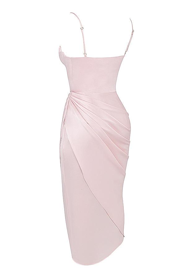 Sofia – Satin Balconette Corset Maxi Dress