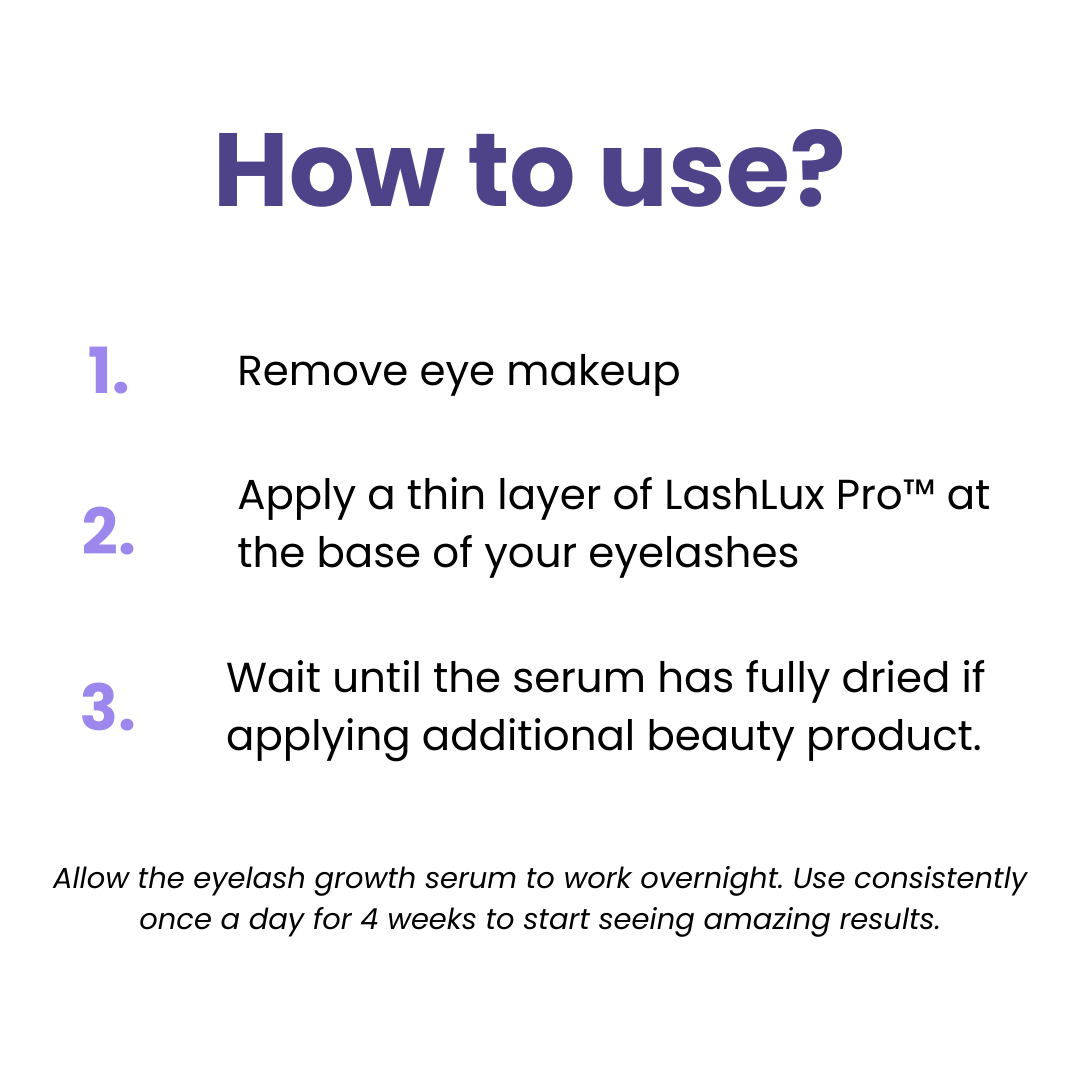 1+1 Free | LashLux Pro™ - Eyelash Growth Serum