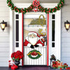 Christmas Door Cover | Fabric Front Door Decoration | Washable & Reusable | 91×203cm