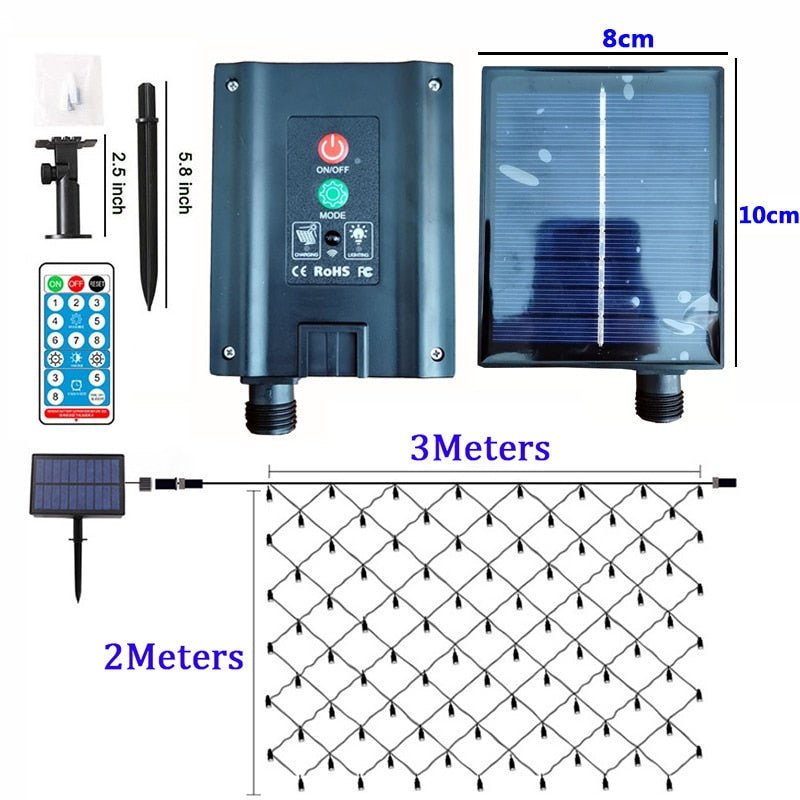 Solar Net String Lights