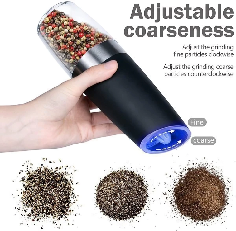 SpiceGlide - Salt and Pepper Mill with Gravity Sensor