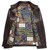 Men’s Leather Jacket | Warm Plush Lining | Wind-Resistant Zip-Up Coat