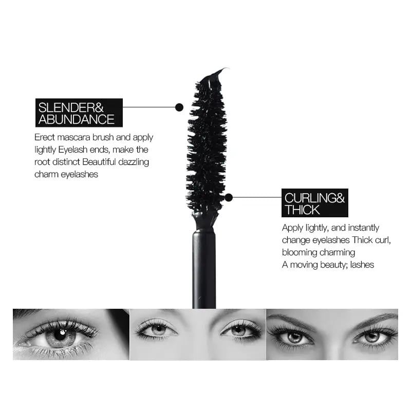 Volumizing Mascara | LashCurve™ Smudge-Proof & Waterproof | 24h Long-Lasting | 10ml